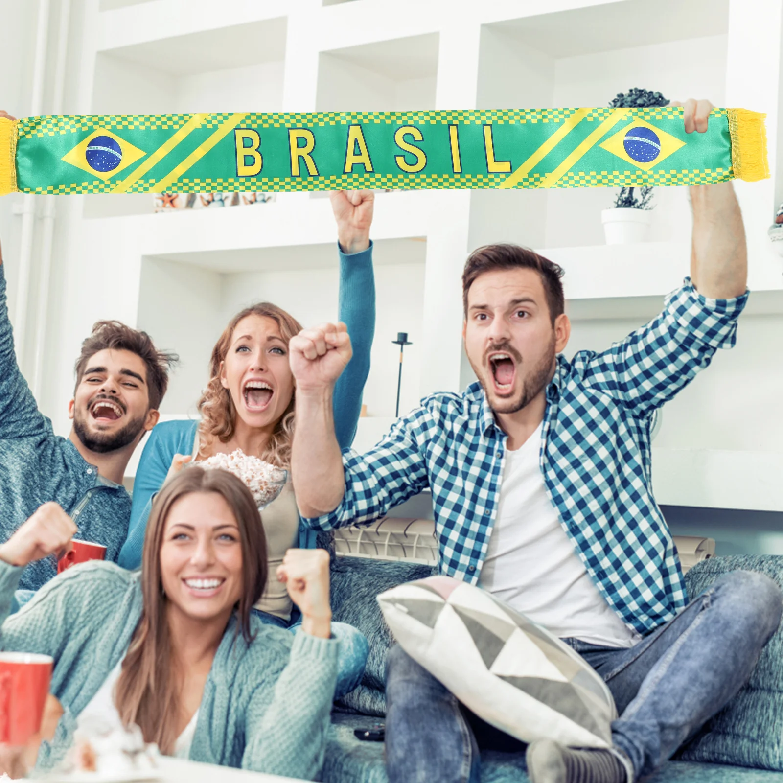 

Шарф из 2 предметов для любителей спорта, легкий атласный материал, отлично подходит для аплодисментов, игр, живой показ, фестивали на открытом воздухе, забавный групповой наряд