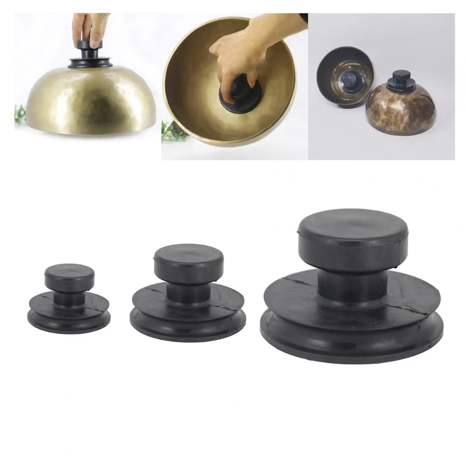 Suction Cup Bowl Suction Lifter Strong Suction Handheld Lifting Rubber Singing Base Sound Tool