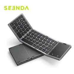 Seenda-Clavier Bluetooth pliable sans fil, aste, portable, pour PC Mac Smartphone Windows iOS Android