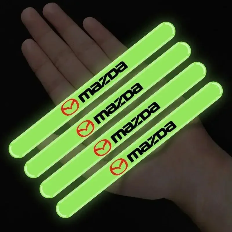 

Светящийся автомобильный дверной бампер, защита от царапин, наклейка для Mazda 3 RX8 RX7 MX3 Axela 6 Atenza MX5 CX9 CX5 CX7 323 626 SKYACTIV