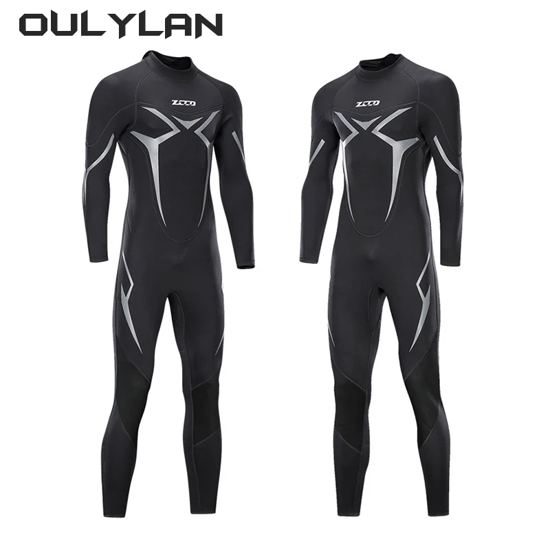 

Oulylan Men Wetsuit 3mm Neoprene Surfing Scuba Diving Snorkeling Body Suit Wet Suit Surf Kitesurf Clothes Equipment