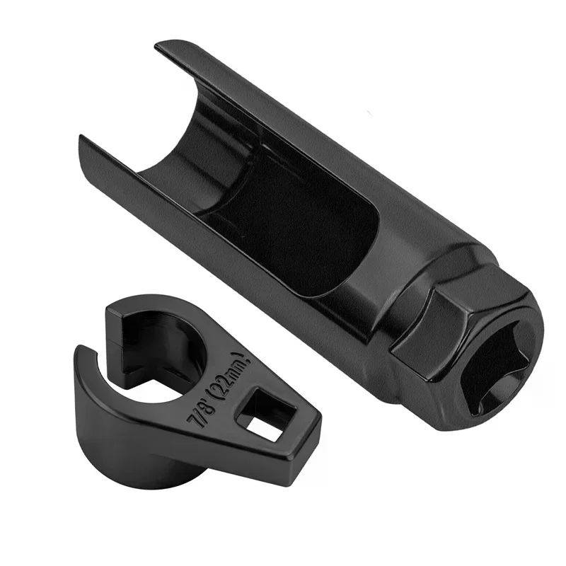 

2 PCS O2 Oxygen Sensor Removal Tool Set 7/8" 22mm Slotted Socket 3/8" 1/2" Drive Drive Car Oxygen Sensor Socket Wrench