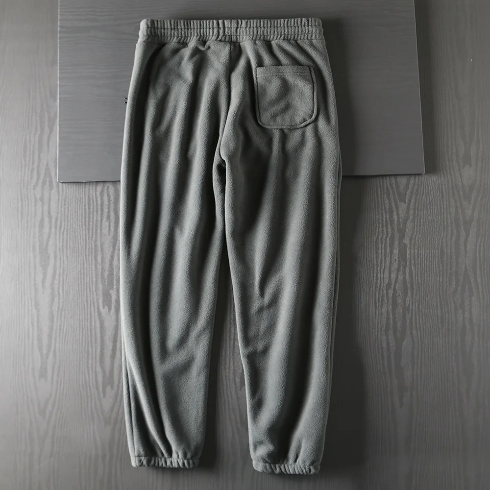 Warm Double Sided Fleece Sweatpants New Autumn Winter Warm Pants Men Thicken Sweatpants Casual Fashion Fleece Sports Long Pants