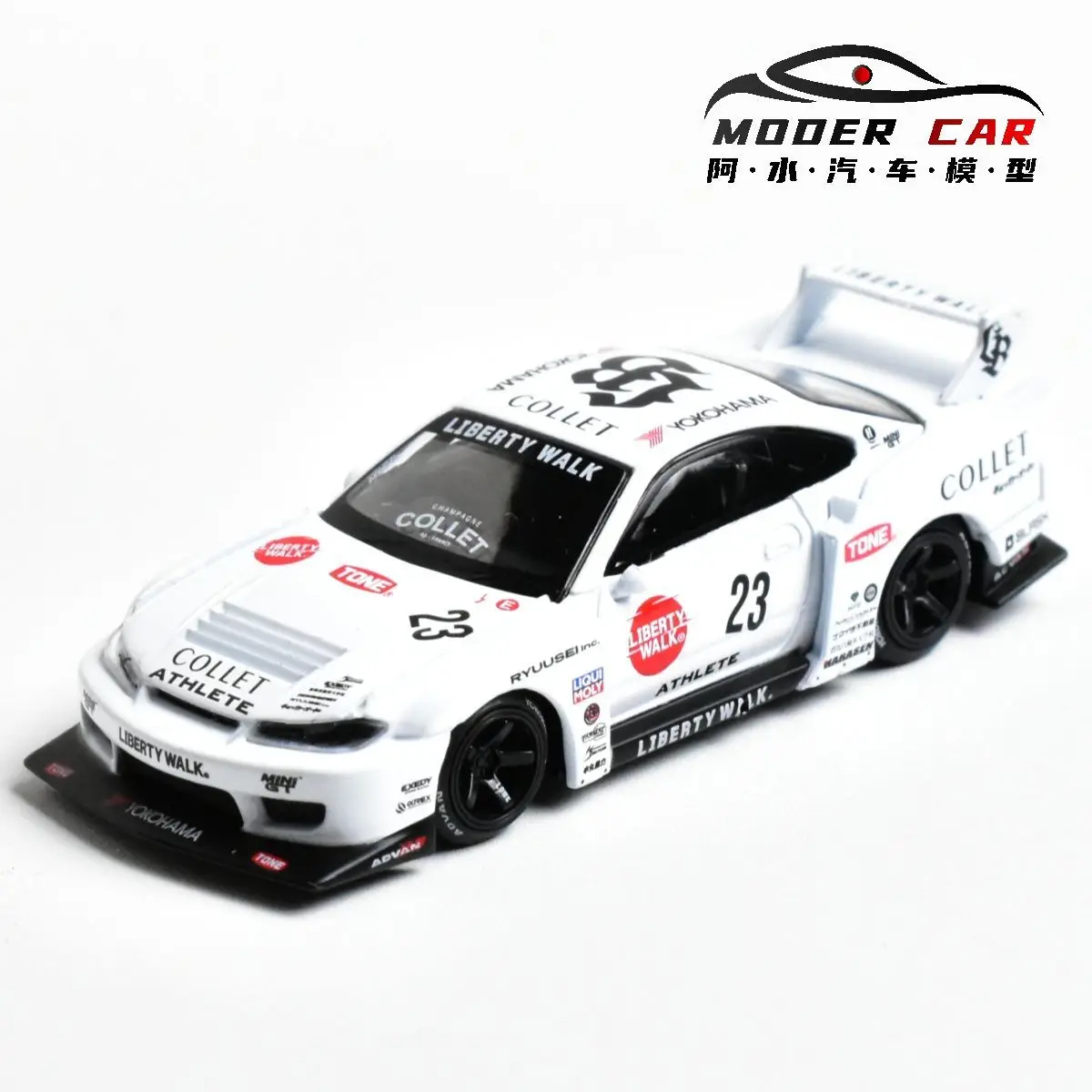 MINIGT TSM 1:64 affichage S15 SILVIA génial modèle de voiture moulé sous pression