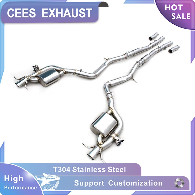 

CEES Tuning Valvetronic Catback Exhaust for Mercedes Maybach S63 S580 4.0T 2020-2025 Stainless Steel Valved Muffler Pipe