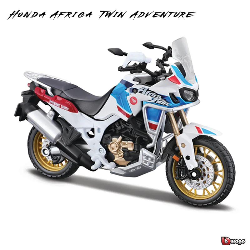 Bburago 1:18 simulation alloy motorcycle Honda Africa Twin Adventure authorized  model toy car gift collection