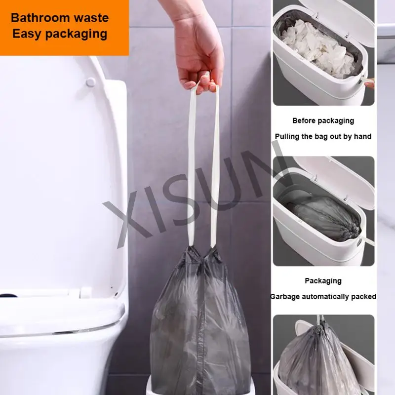 Large Portable Padded Garbage Bag for Household Kitchen Dormitory and Living Room