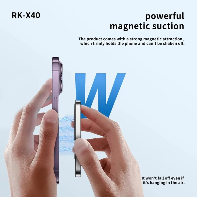 RK-X40 Wireless Mobile Phone Magnetic Selfie Screen Projector Rear Camera High Definition Selfie Display Selfie Auxiliary Tool