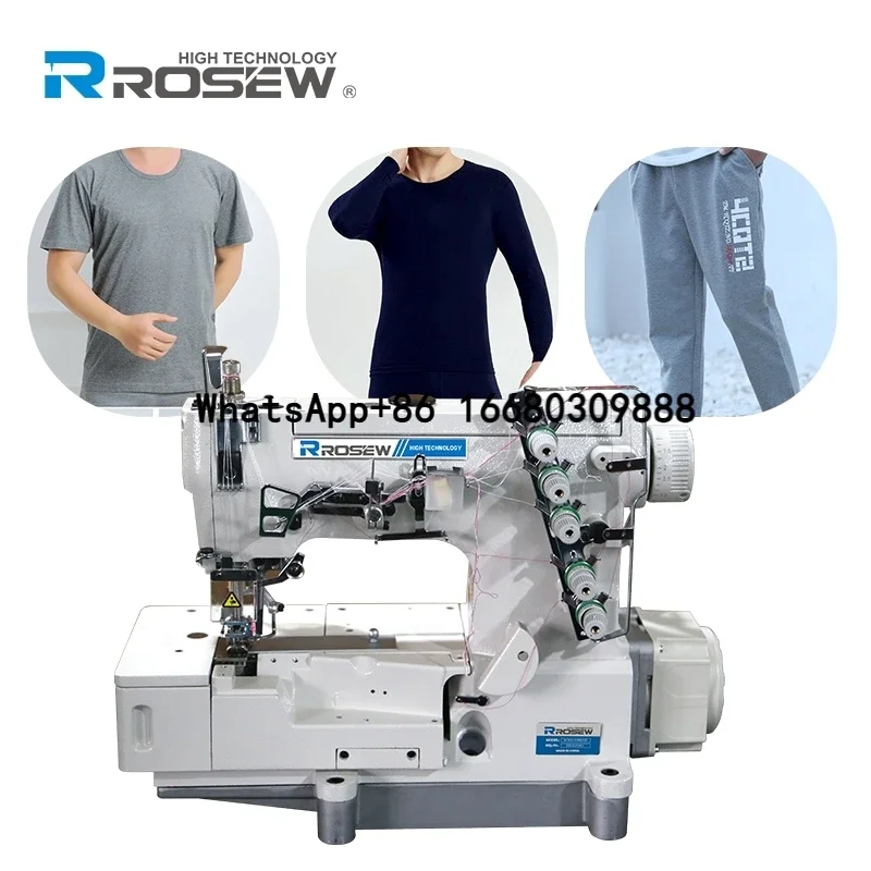 Rosew GC500-02BB/DD Direct-Drive Tape Binding flange seam Shirt Interlock Industrial  Apparel Sewing Machine