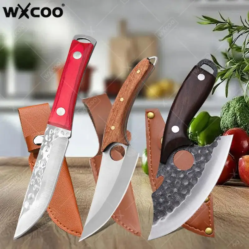 Professional Meat Cutting Mini Knife with Sheath Perfect for