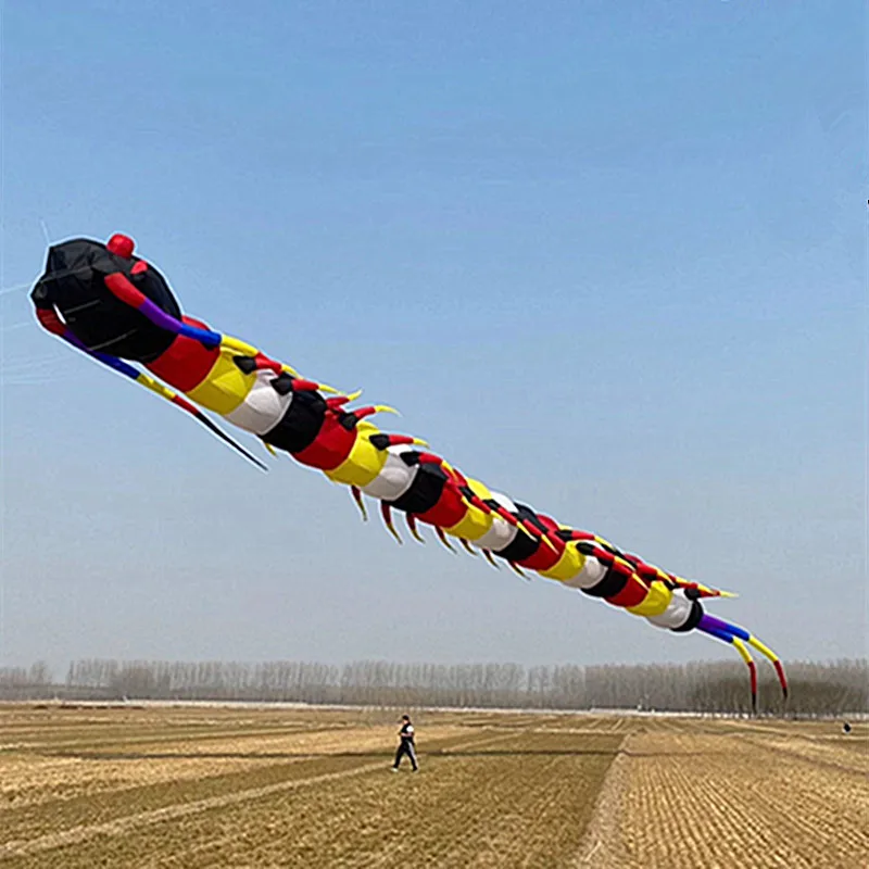 Free shipping 18m fly toy koi fish soft kite Centipede Kite software giant kite professional wind kites Flying toys Fishing toys