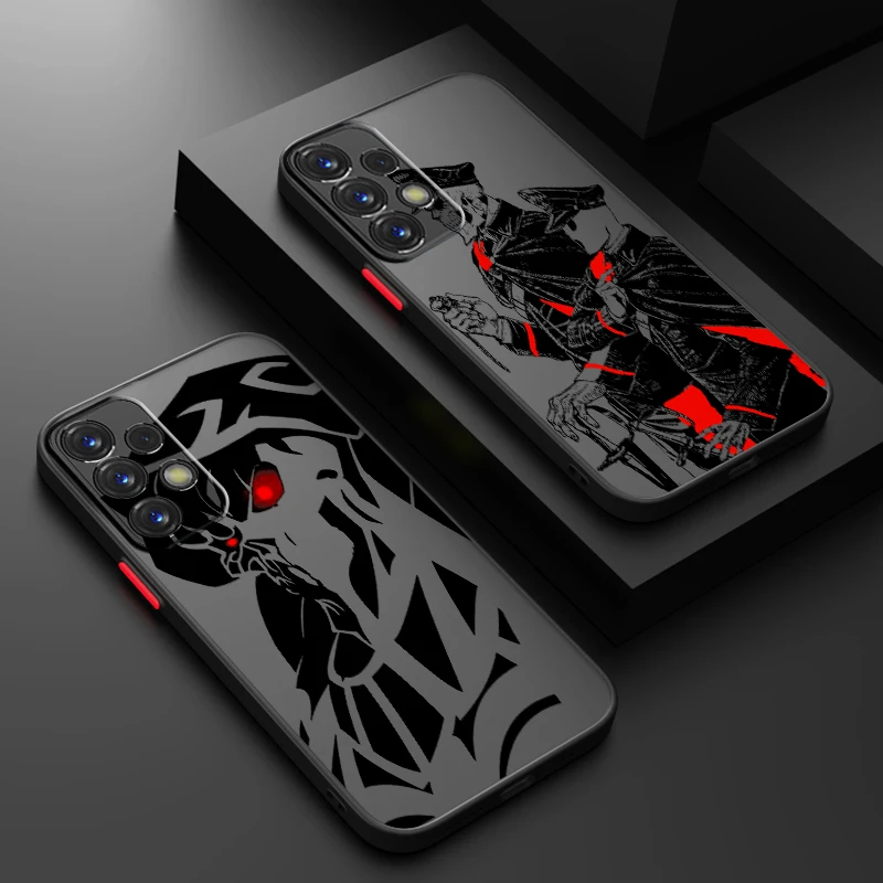 Overlord Anime Comic Art Cool Frosted Translucent For Samsung Galaxy S24 S23 S22 S21 S20 FE S10 S9 S8 Plus Ultra Pro 5G Matte