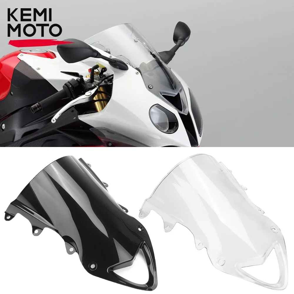 For BMW S1000RR 2014 Motorcycle Windshield WindScreen Windproof Double Bubble Wind Deflector S1000 RR 2009 2010 2011 Accessories