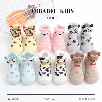 Children's anti slip baby socks cartoon baby walking shoes floor socks ins spring new products zapatos de bebe niña zapatillas