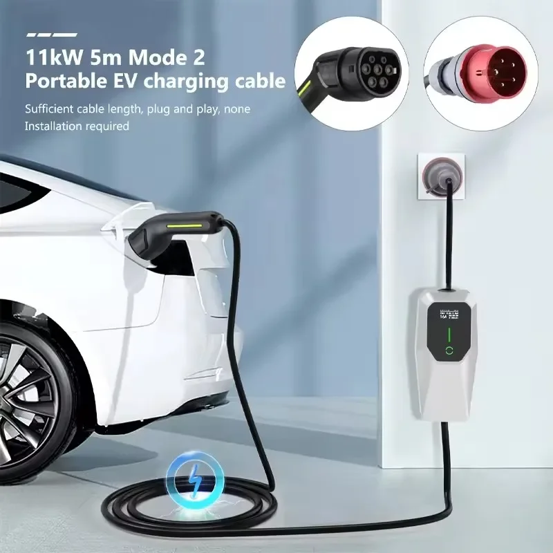 Diboev preço de fábrica ev carregador de carro nível 2 16a 32a ajustável 3.5kw 7kw 11kw estação de carregamento elétrico portátil ev carregador