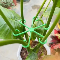 Flower Plant Stem Support Stakes Climbing Houseplant Stand Frame Plastic Garden No Stake Trellis Indoor Plant Holder Rack Hoops 4