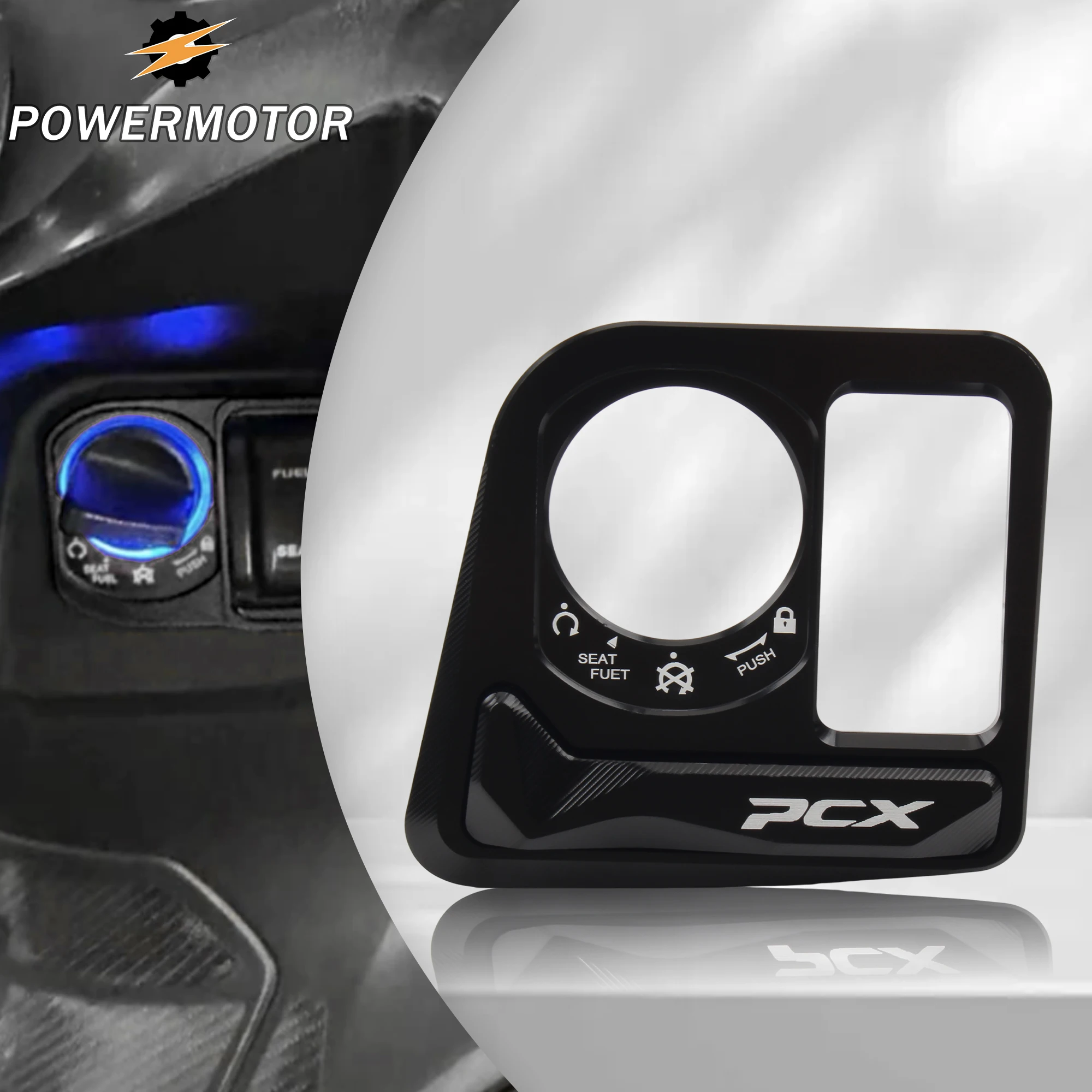 

For Honda PCX125 PCX160 Motorcycle Lgnition Key Lock Cap Cover Scooter Switch Electric Door Lock Button Cover Modified Parts