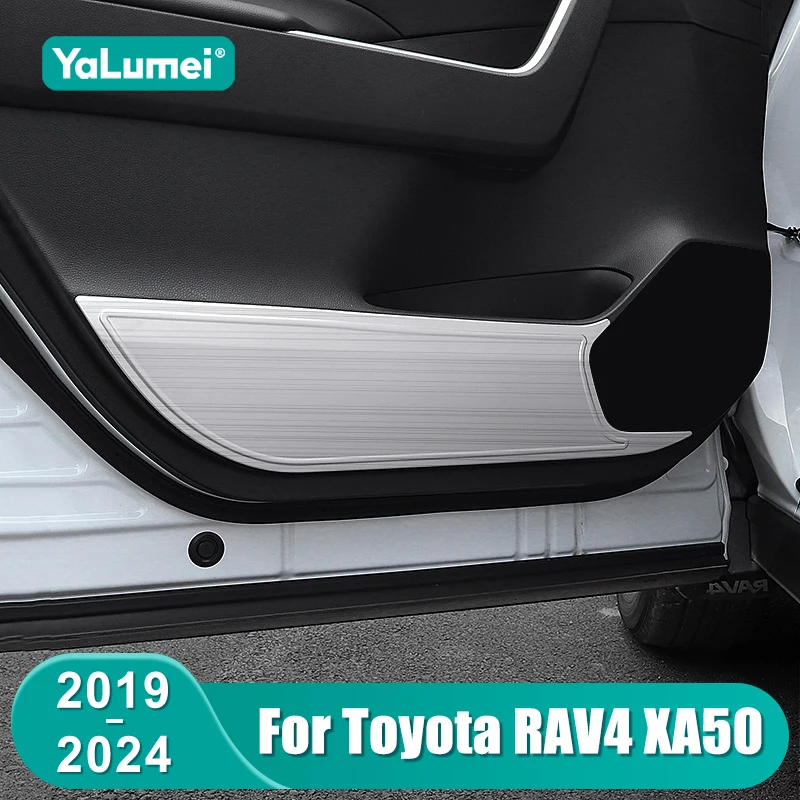 

Car Door Anti-kick Protection Cover For Toyota RAV4 XA50 2019 2020 2021 2022 2023 2024 RAV 4 Hybrid Stainless Steel Accessories