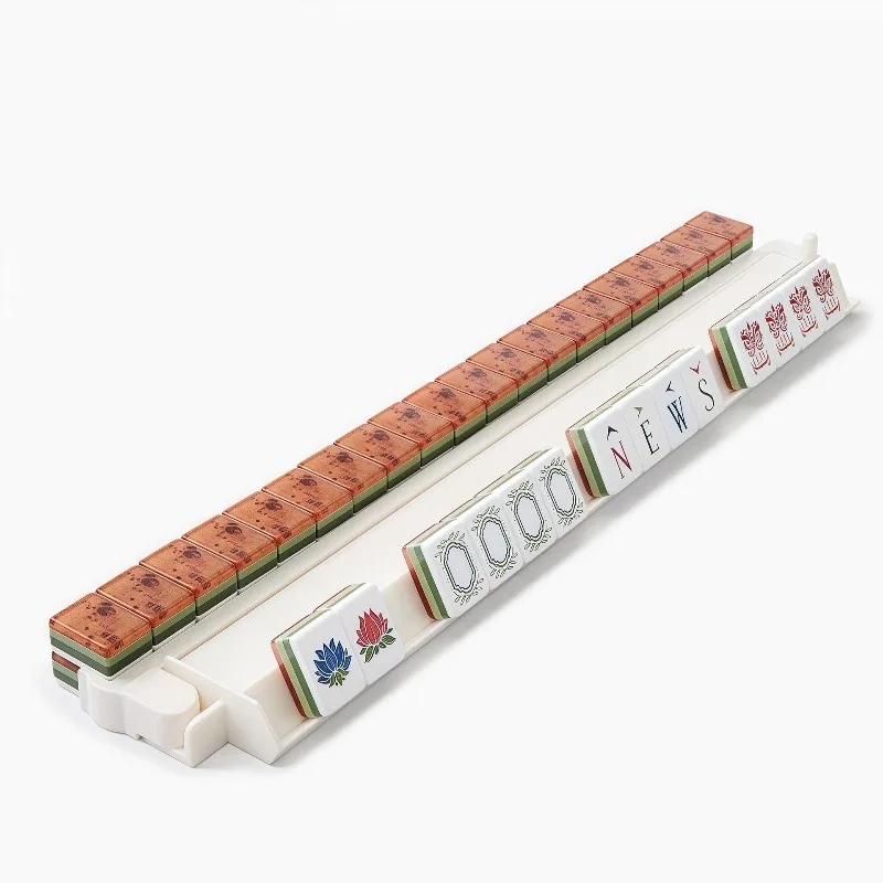 Wood grain mahjong supply foreign trade mahjong tree grain American mahjong inner printing acrylic 4 layers
