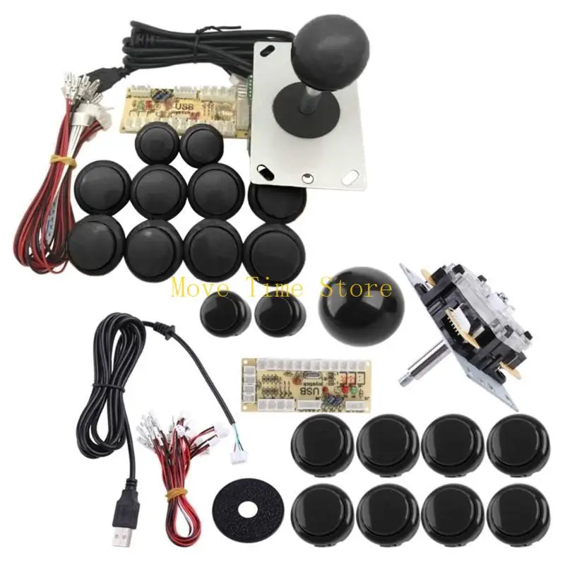 92ME Pins Joystick SANWA Push Button Delay USB Board Wire Set For PC Raspberry P