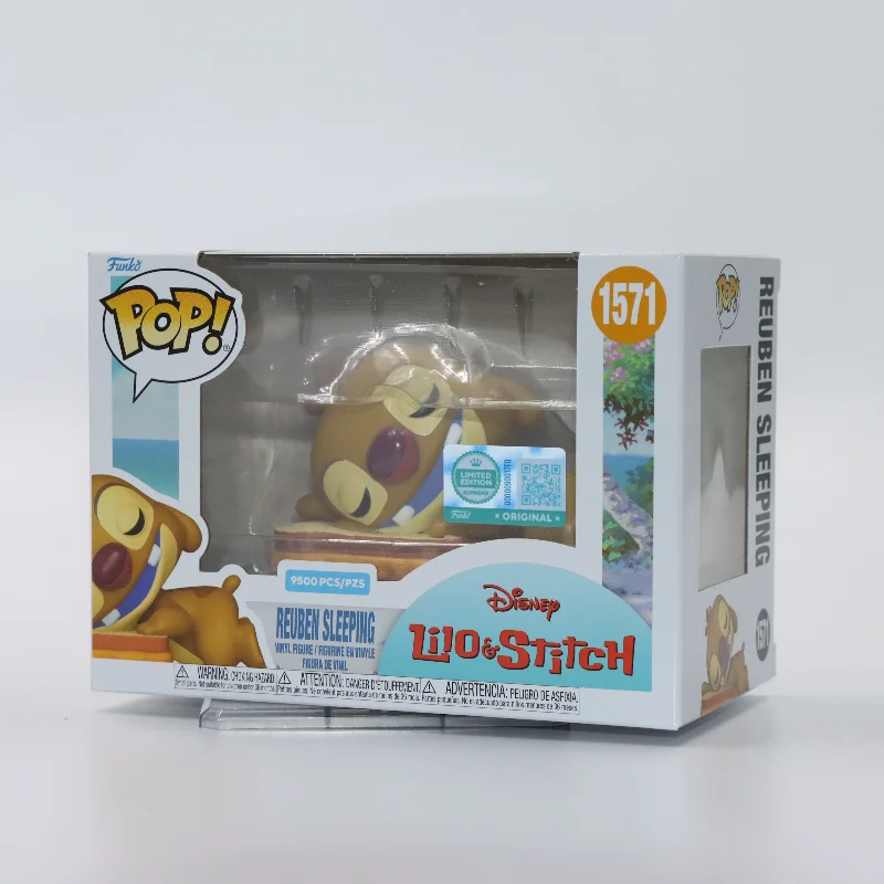 Original Funko Pop Disney Lilo y Stitch # 1571 Figura de acción Muñeca Modelo Juguete Regalo Figura de vinilo Edición limitada Escultura Decoración