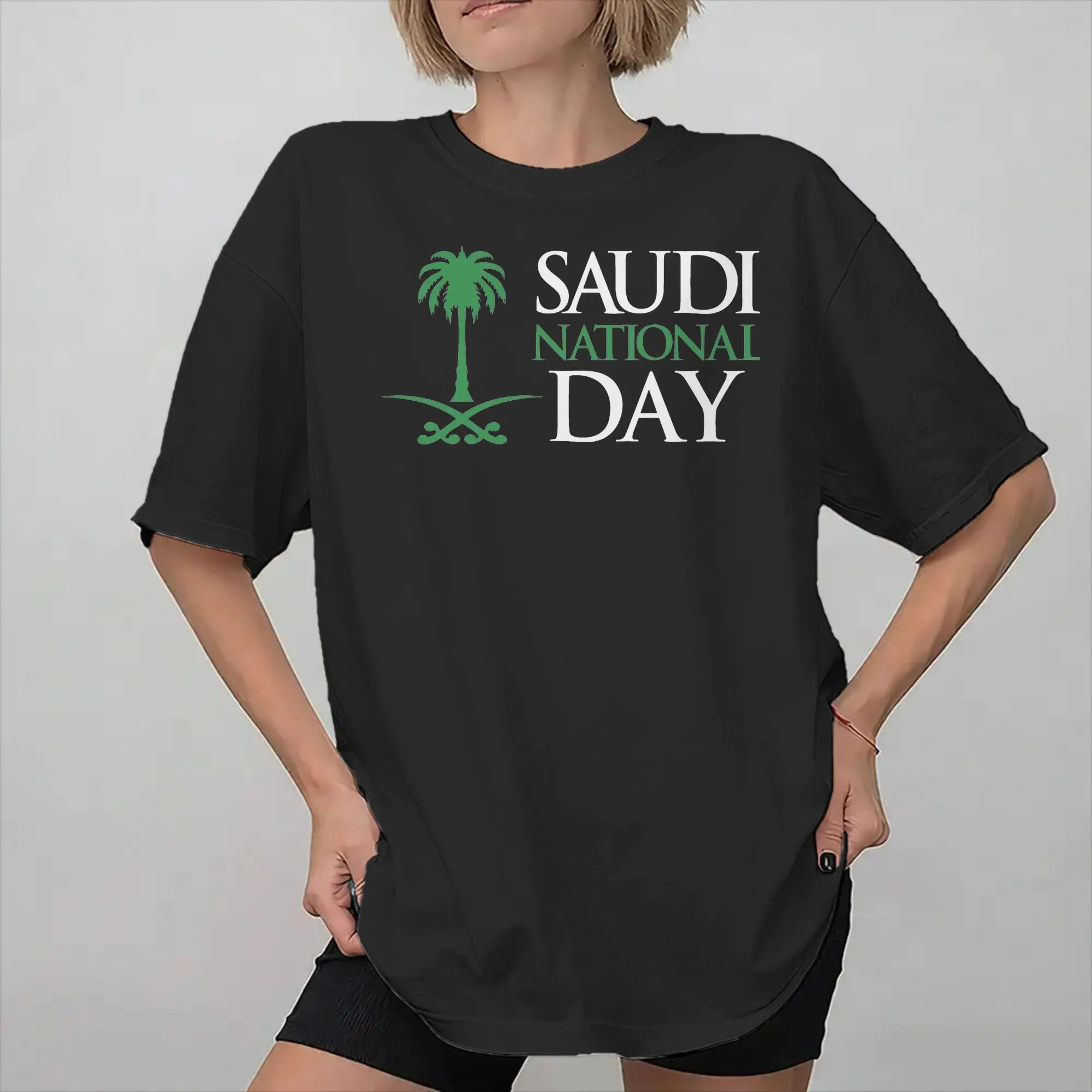 Men Women Saudi National Day 23 September 1932 Shirt 100% Cotton Fashion T-Shirt Kingdom of Saudi Arabia  Top Clothing