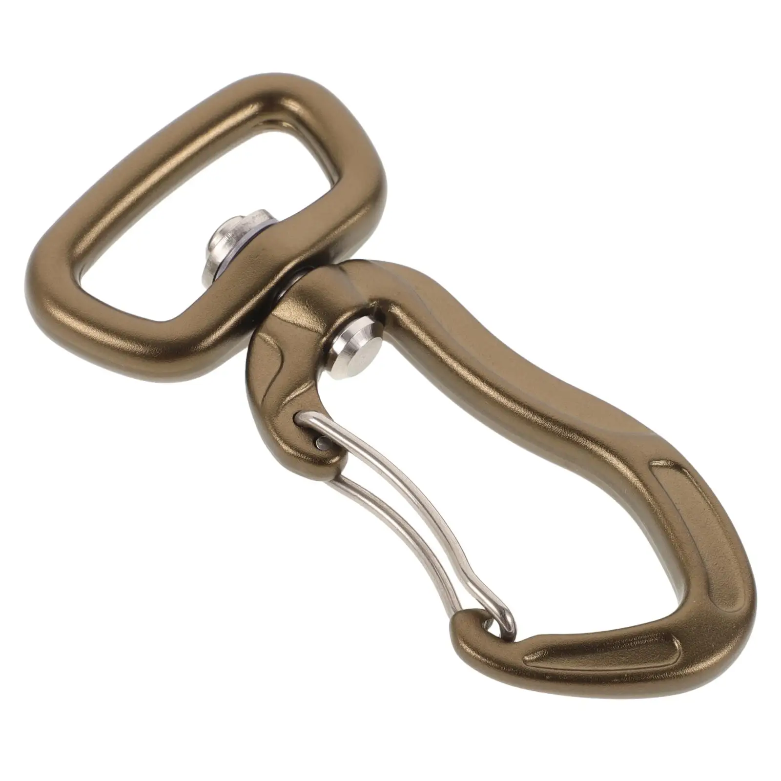 

7075 Aluminum 360 Degree Swivel Carabiner for Camping Hiking Tent Hooks Dog Leash Clips Heavy Duty Oval Locking Hook