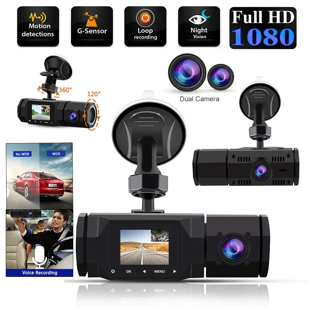 Car Video Recorder Night 1.5 Mini DVR Dashcam Professional 1080P Dash Cam Vehicle Accessories Wide Compatibility