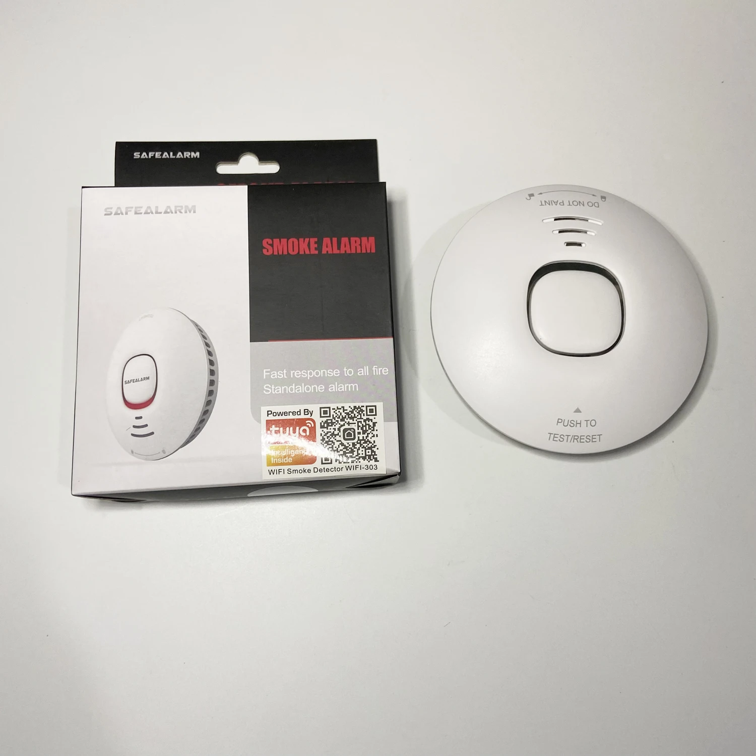 1 ชิ้น Home Security Fire Alarm 2.4 กรัม WiFi เครื่องตรวจจับควันรวมแบตเตอรี่ Tuya Smart Life APP การแจ้งเตือนเซ็นเซอร์บุหรี่