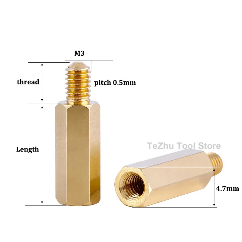 Hex Brass Male Fema…