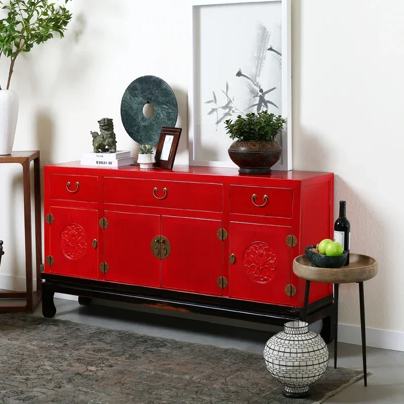A Large-capacity Storage Xuan, New Chinese Style Old Furniture Dining Side Cabinet Storage Table