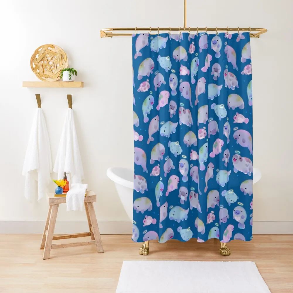 

Sea cow (Sirenians) Shower Curtain Shower Set For Bathroom For Bathroom Shower Bathroom Curtain