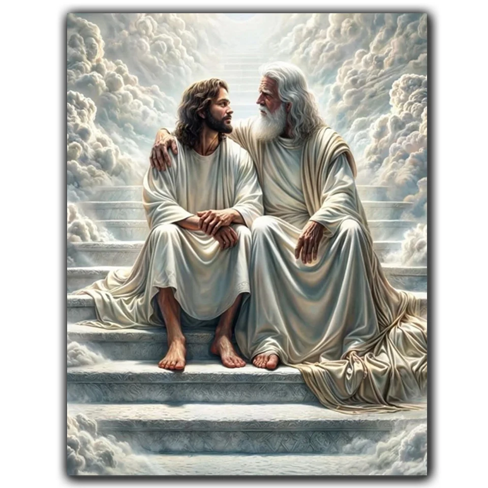 

Jesus Religion Diamond Painting Cross Stitch Kits Mosaic Embroidery Home Decoration 5D DIY Art New Arrivals