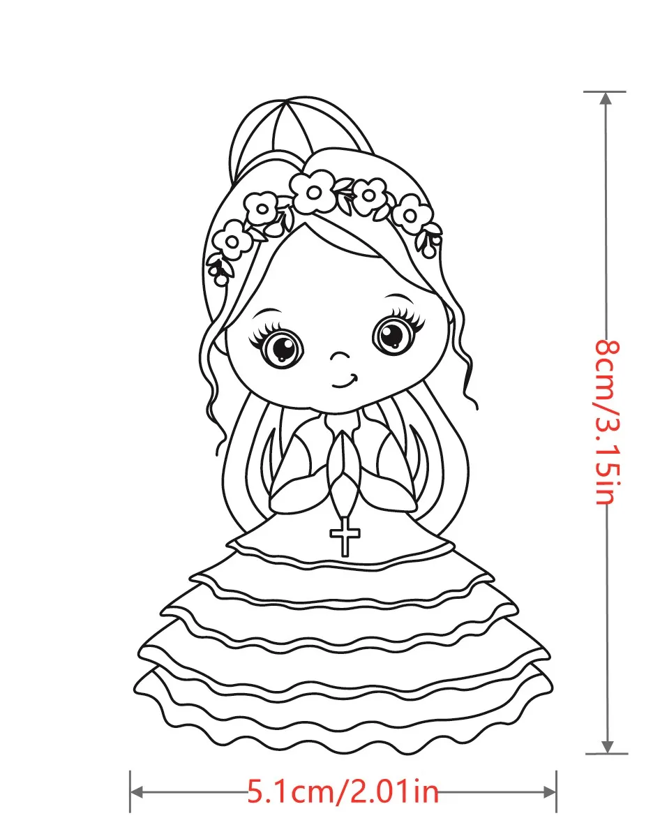 Clear stamp and Meatl Cutting Girl Transparent DIY Silicone Seals Scrapbooking Card Decoration