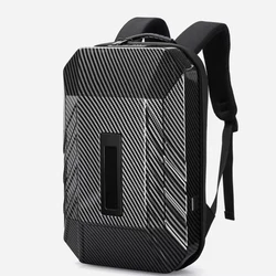 Cool Man PC Hard Shell Backpack Smart LED Knight Sports  Computer Backpack New Business Outdoor Travel Bag