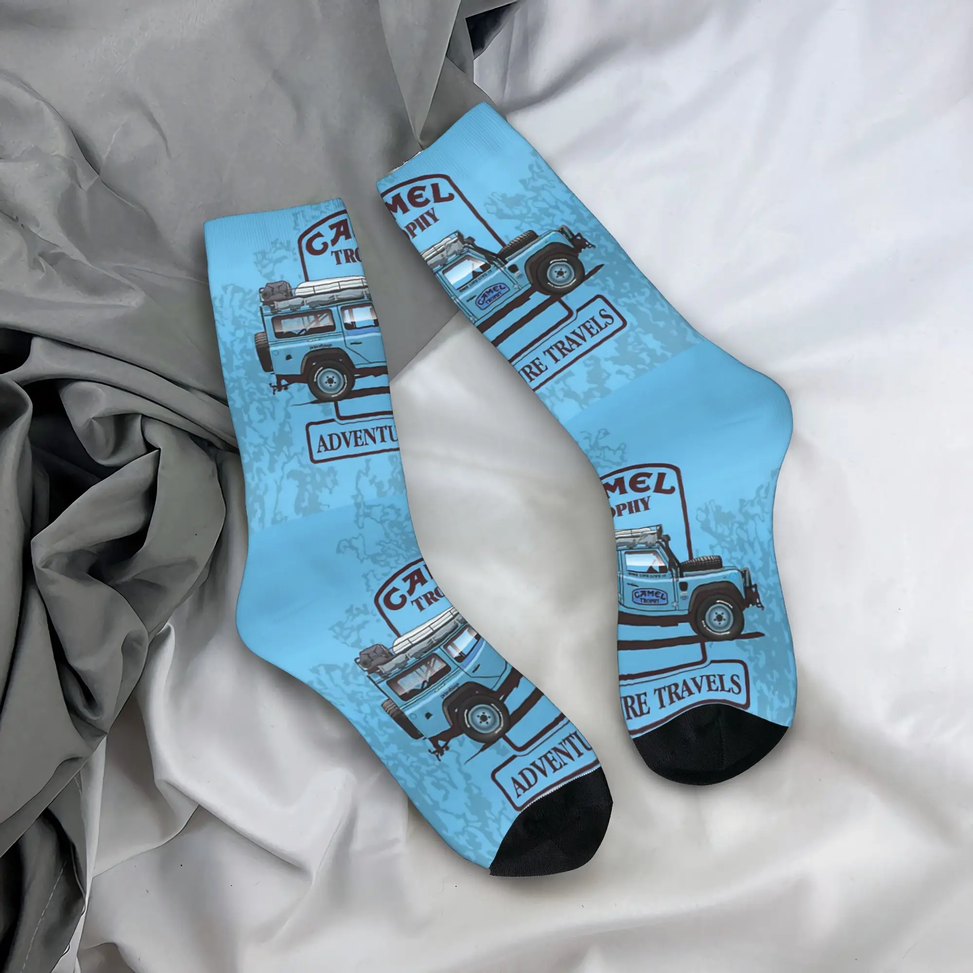 

Custom Novelty Men's Camel Trophy Defender 110 Dress Socks Unisex Warm Comfortable 3D Printed Crew Socks