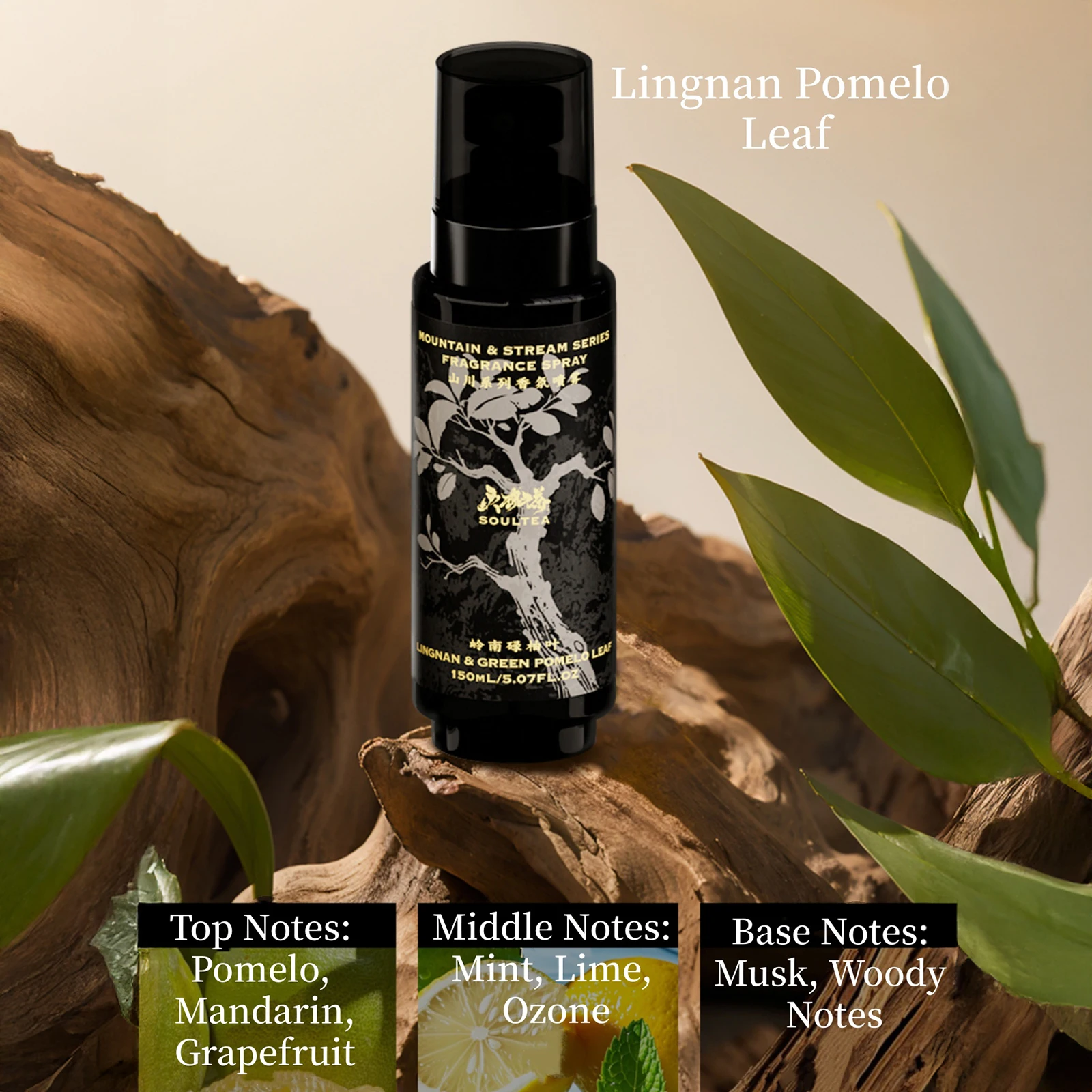 150 مللي رائحة الشاي عطر خشب الصندل عطر الأرز رذاذ طويل الأمد رائحة طازجة شعر الجسم الملابس ضباب للاستخدام اليومي