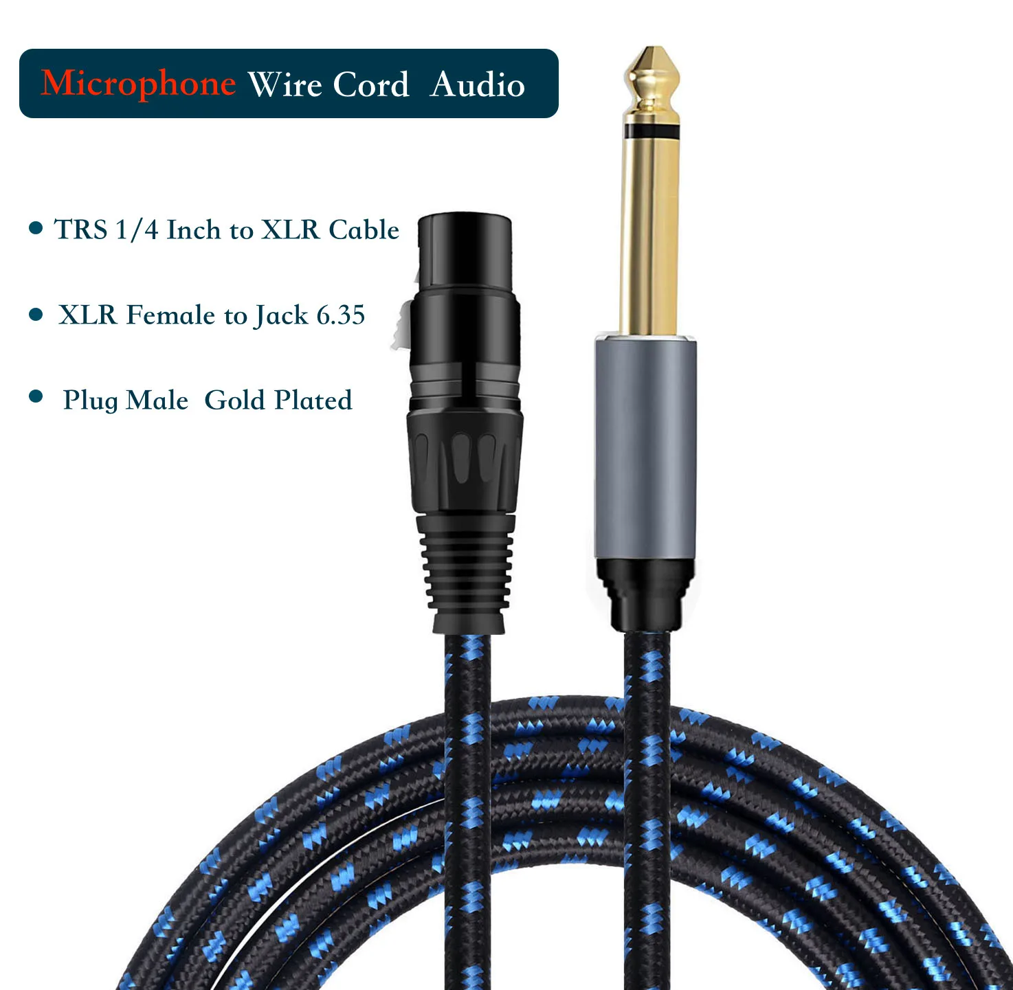 

XLR cable microphone microphone to 6.5 male XLR female balanced cable audio amplifier 6.35 audio cable 8M 10M 15M 20M