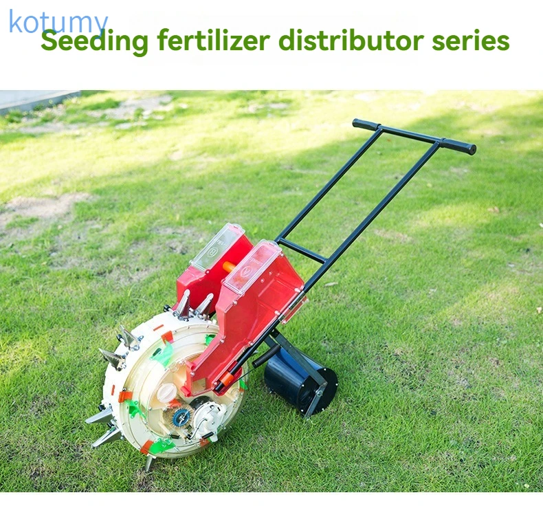Hand Push Wheel Precision Sowing Machine Manual Seed Planter for Peanut Corn Soybean Garden Vegetables Farm