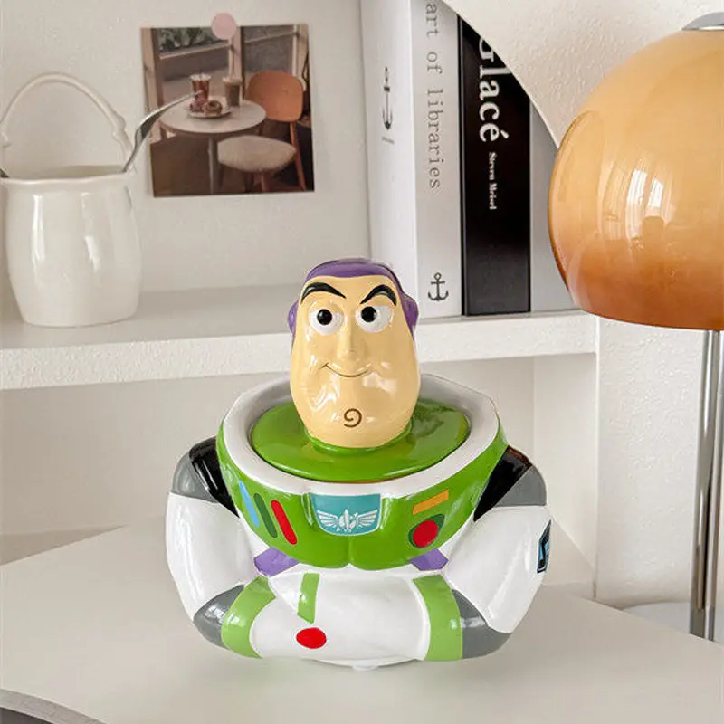 

Керамическая банка для хранения Disney Toy Story Buzz Lightyear, украшение для рабочего стола, декор для дома, украшение для стола, праздничный подарок для взрослых