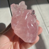 1pc  Natural rose quartz small rough stone hand model carving, red obsidian gemstone crafts, holiday gifts