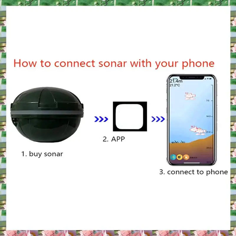 

Sports Fish Finder Bluetooth Phone Connection For Outdoor Fishing Activities Portable Rechargeable,Fish Finder Bluetooth Phone C