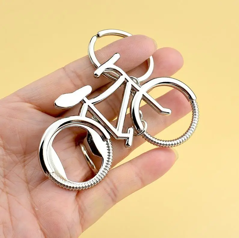 200pcs Key Chain Ring Bicycle Bike Bottle Opener Wedding Gift Party Shower Favor Silver ni128