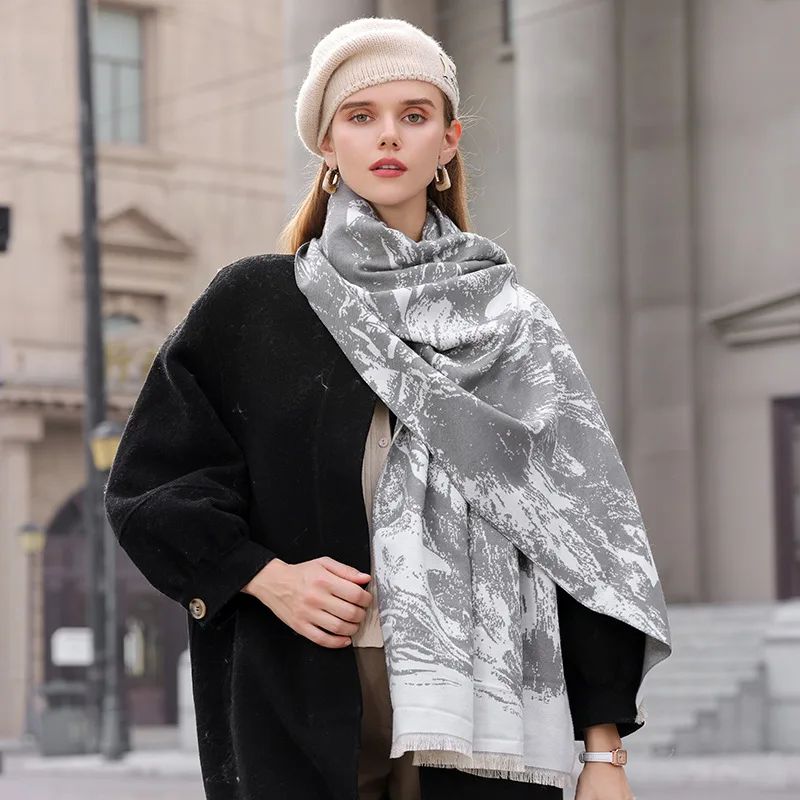 

Women's Scarf Winter Best-Selling New Type Cashmere-like Students Warm-Keeping Scarf Fashionable All-Matching Shawl Outer Match