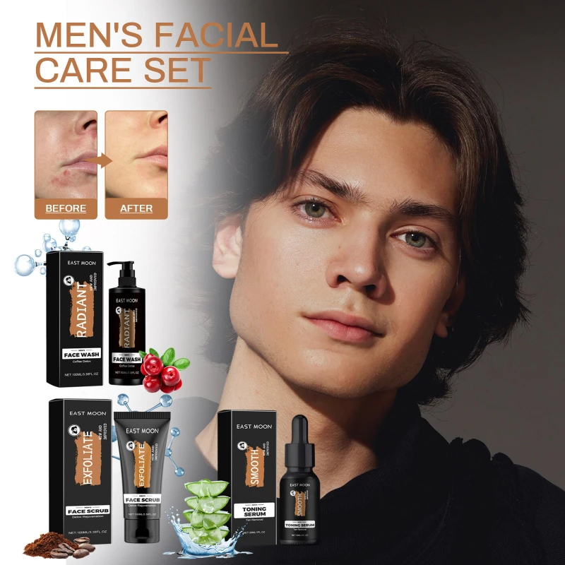 

Men's Facial Care Set: It Can Hydrate and Moisturize The Skin, Repair Dullness, Provide A Refreshing Skin - Care Experience