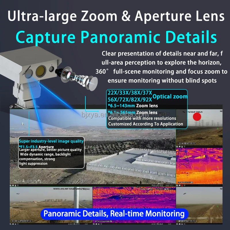 Long Range Thermal Camera Vehicle Mounted Surveillance Infrared Thermal Camera Cheap Ptz Camera