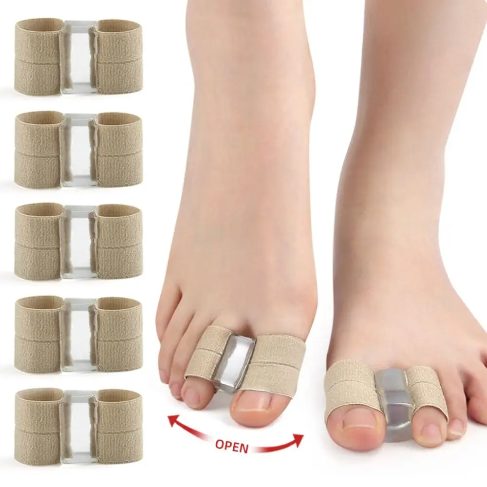 Séparateur de deux orteils en Silicone, ajusteur de soins des pieds, Correction du pouce et des doigts, outil de redressage, épandeur d'orteils, nouveau