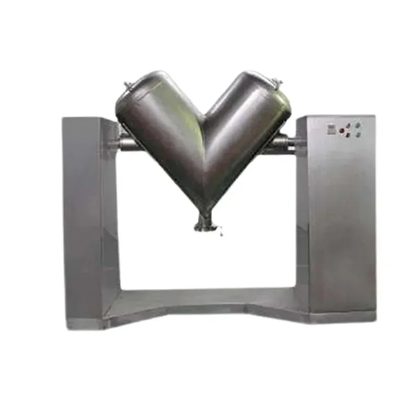 600L V Mixer Chemical Manufacturing Equipment Powder Mixing Machine with Butterfly Valve