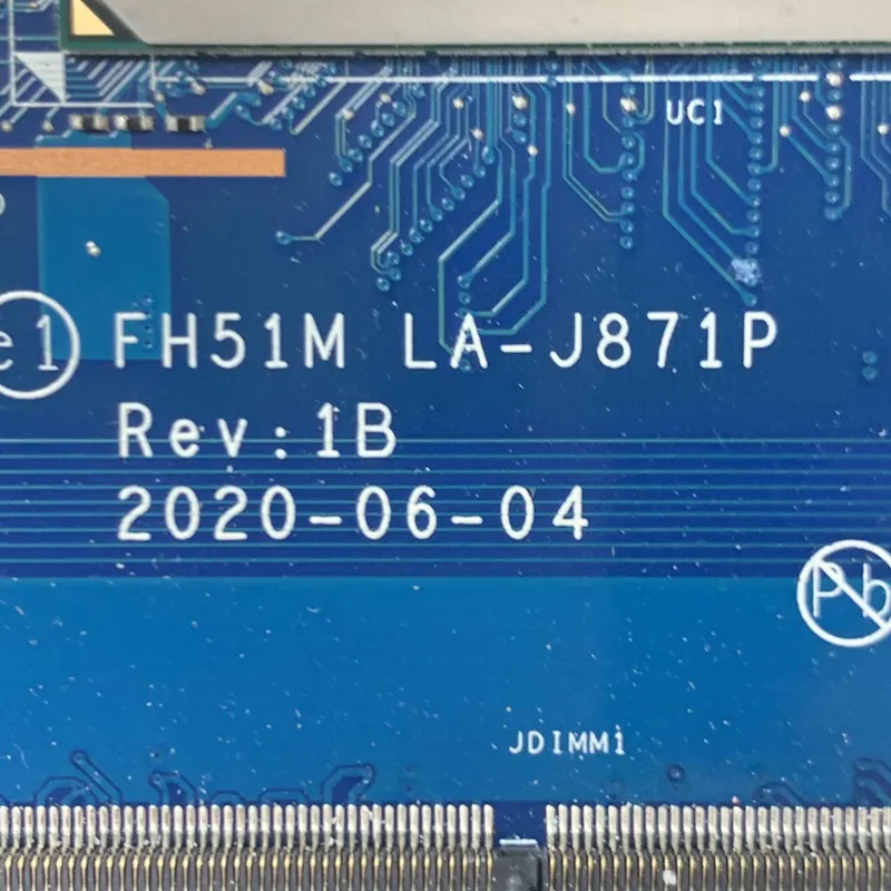 

For Acer AN515-55 Laptop Motherboard LA-J871P Mainboard NBQ7M11002 W/SRH8Q I7-10750H CPU N18P-G61-MP2-A1 GTX1650 100%Tested Good