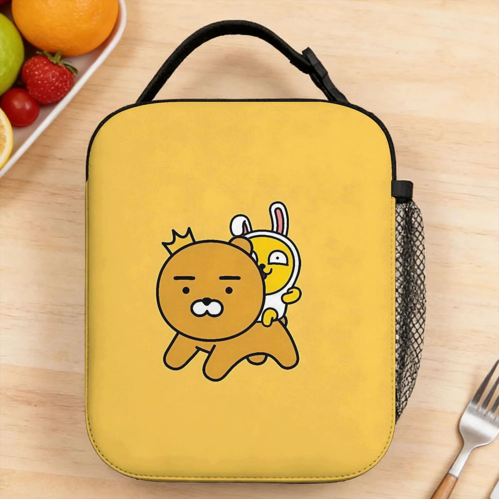 K-Kakaos F-Friends Lunch Bag Travel Convenient Thermal Tote Handbags For Women  Waterproof Print Cooler Bag